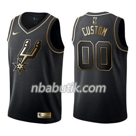 NBA Mænd Trøje San Antonio Spurs Custom Nike Sort Golden Edition Swingman